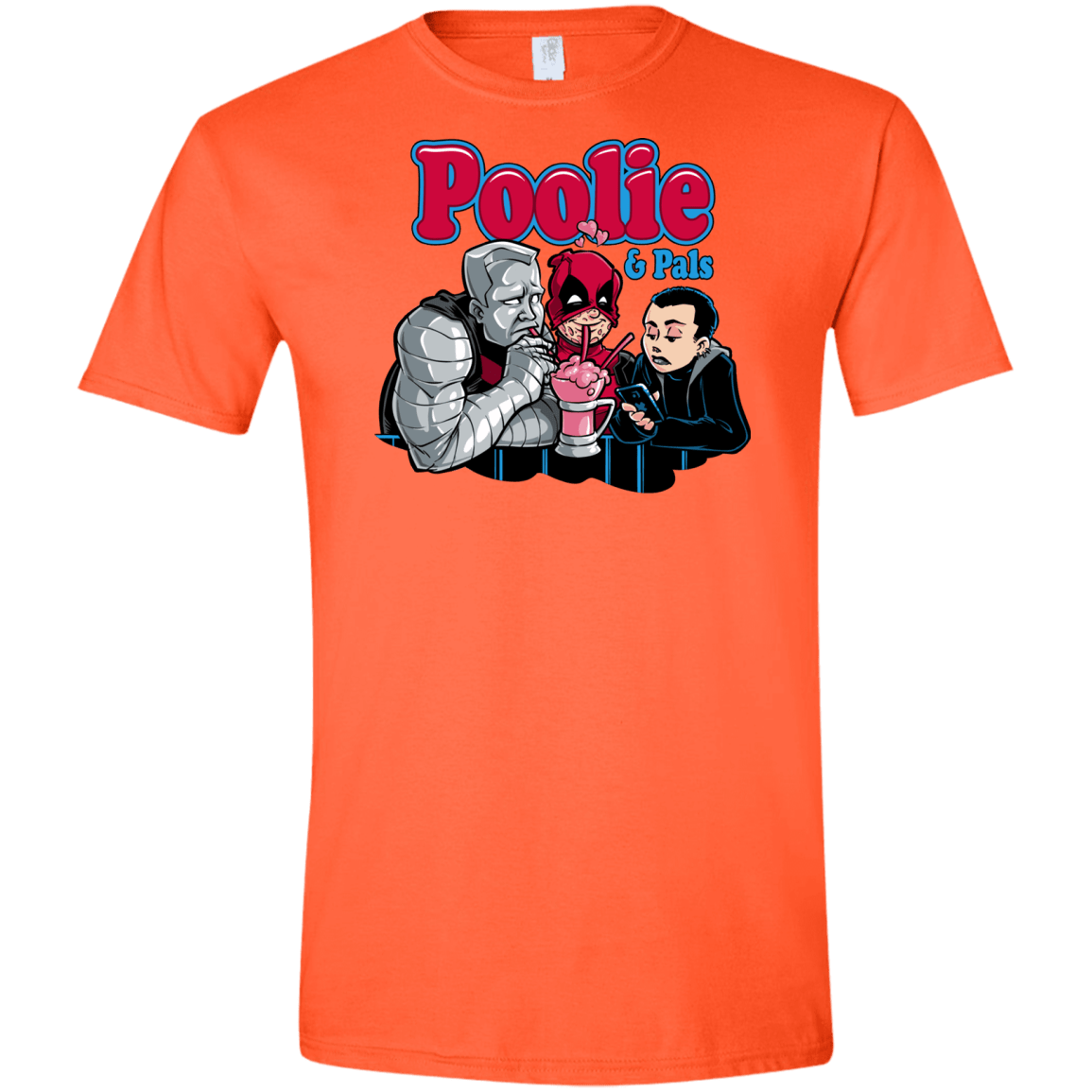 T-Shirts Orange / S Poolie Men's Semi-Fitted Softstyle