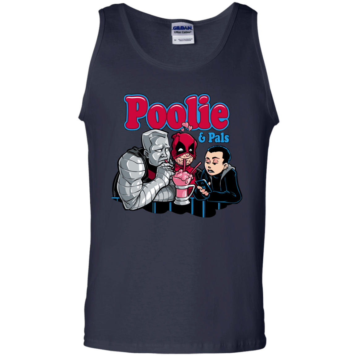 T-Shirts Navy / S Poolie Men's Tank Top