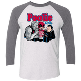 T-Shirts Heather White/Premium Heather / X-Small Poolie Men's Triblend 3/4 Sleeve