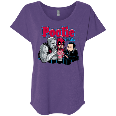 T-Shirts Purple Rush / X-Small Poolie Triblend Dolman Sleeve