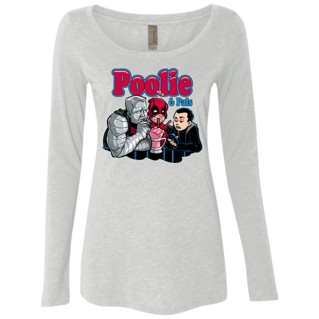 T-Shirts Heather White / S Poolie Women's Triblend Long Sleeve Shirt
