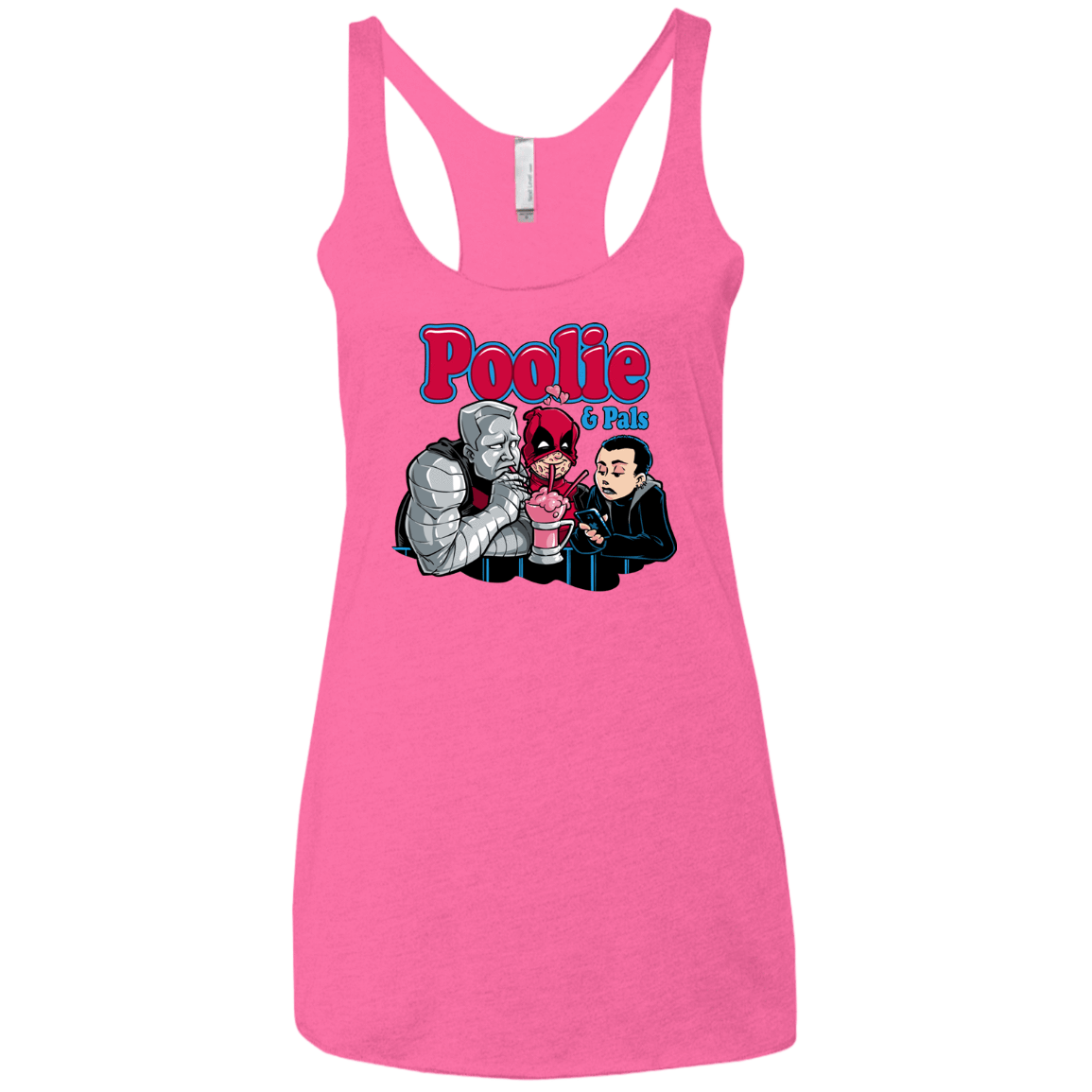 T-Shirts Vintage Pink / X-Small Poolie Women's Triblend Racerback Tank