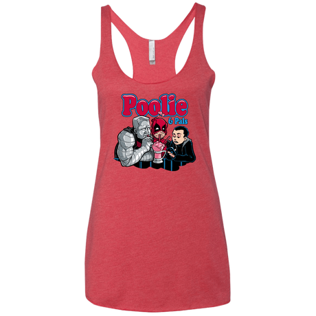 T-Shirts Vintage Red / X-Small Poolie Women's Triblend Racerback Tank