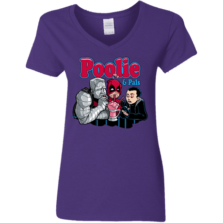T-Shirts Purple / S Poolie Women's V-Neck T-Shirt