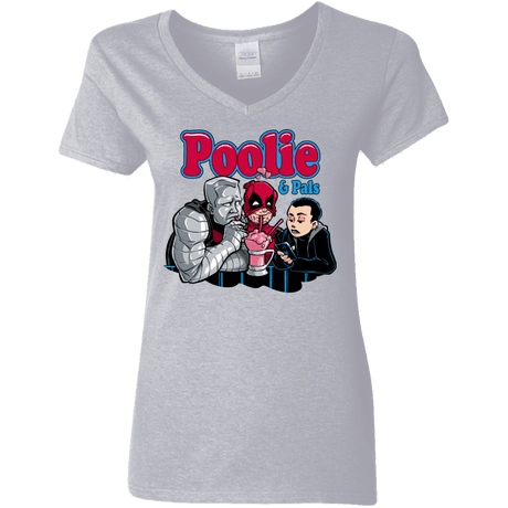 T-Shirts Sport Grey / S Poolie Women's V-Neck T-Shirt