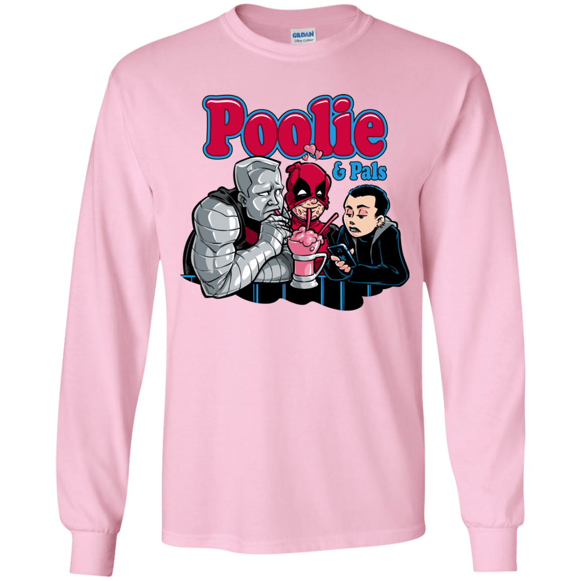 T-Shirts Light Pink / YS Poolie Youth Long Sleeve T-Shirt