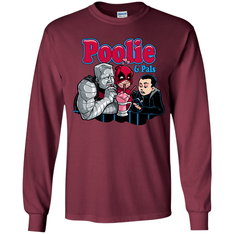 T-Shirts Maroon / YS Poolie Youth Long Sleeve T-Shirt