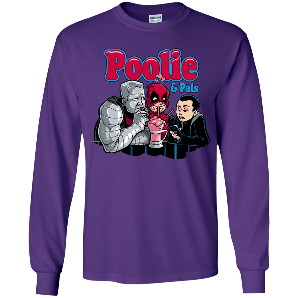 T-Shirts Purple / YS Poolie Youth Long Sleeve T-Shirt