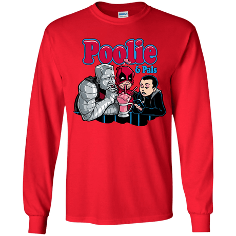 T-Shirts Red / YS Poolie Youth Long Sleeve T-Shirt