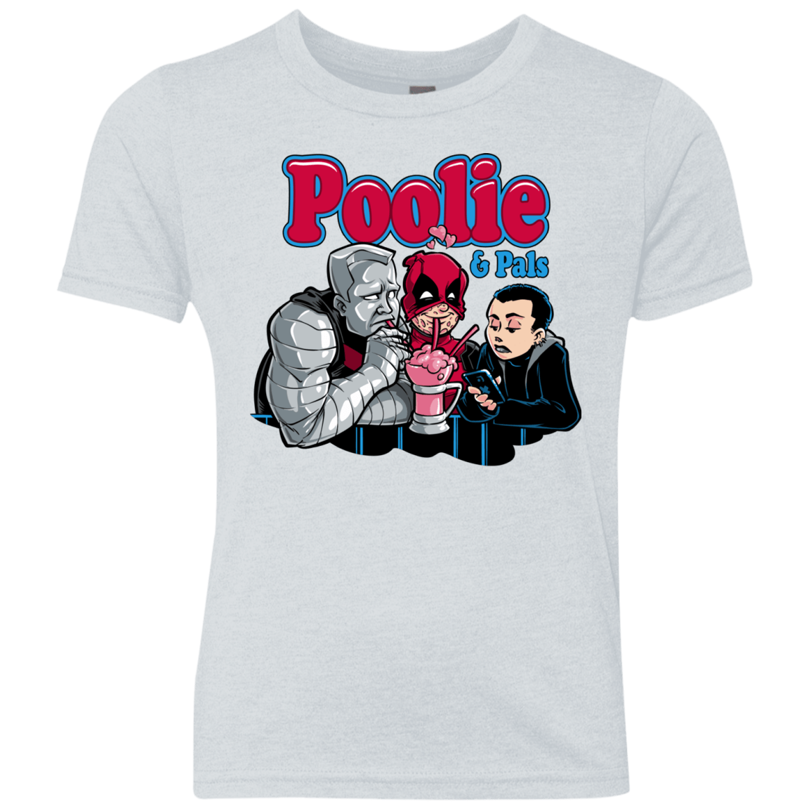 T-Shirts Heather White / YXS Poolie Youth Triblend T-Shirt