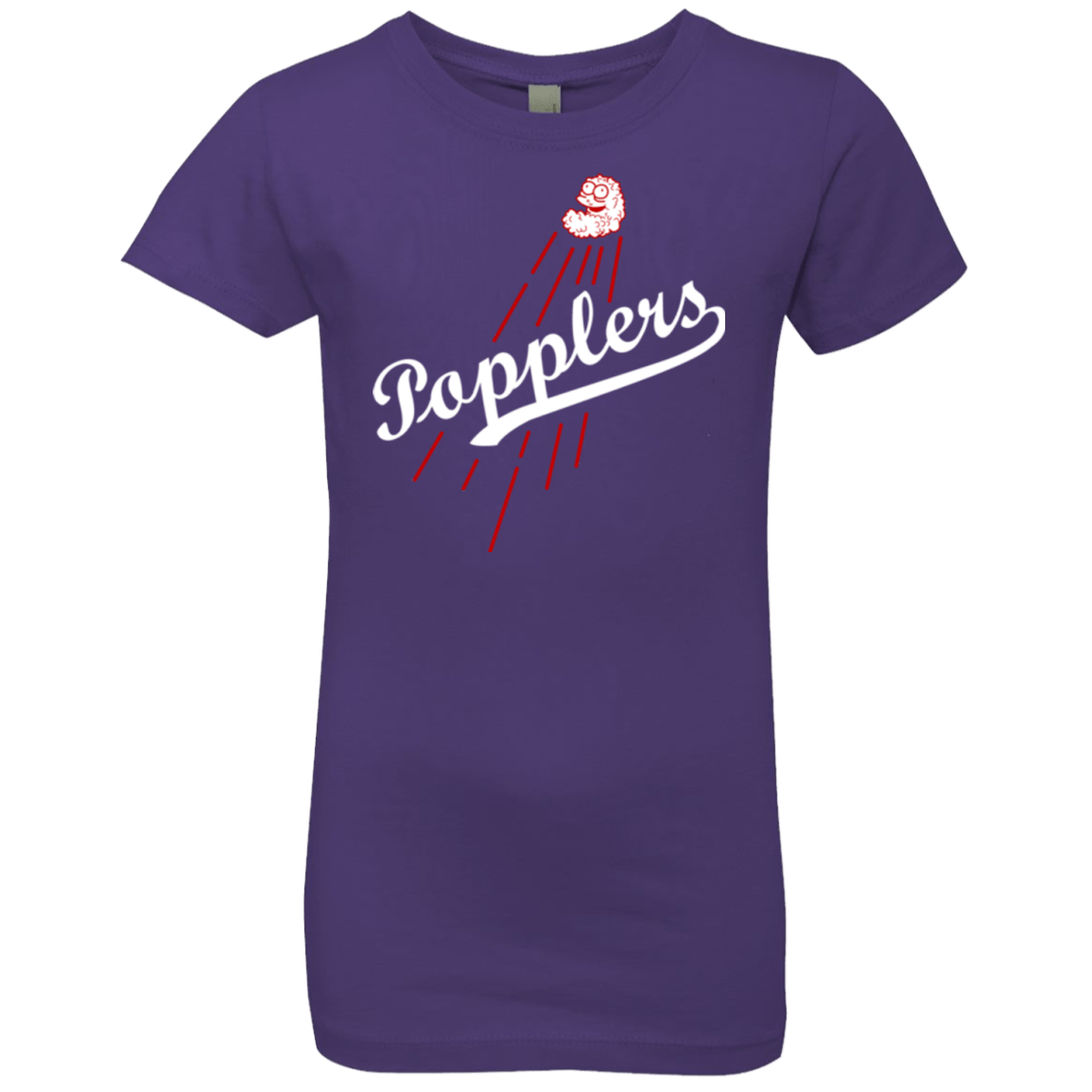 T-Shirts Purple Rush / YXS Popplers Girls Premium T-Shirt