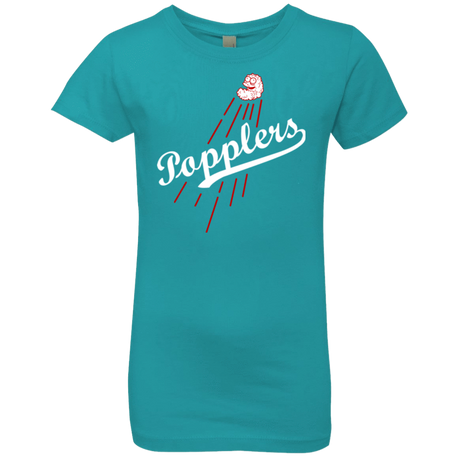 T-Shirts Tahiti Blue / YXS Popplers Girls Premium T-Shirt