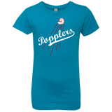 T-Shirts Turquoise / YXS Popplers Girls Premium T-Shirt