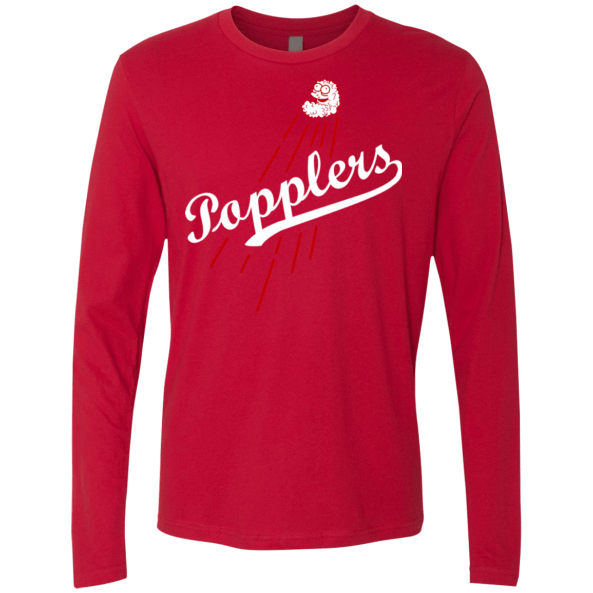 T-Shirts Red / Small Popplers Men's Premium Long Sleeve
