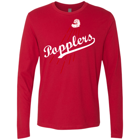 T-Shirts Red / Small Popplers Men's Premium Long Sleeve