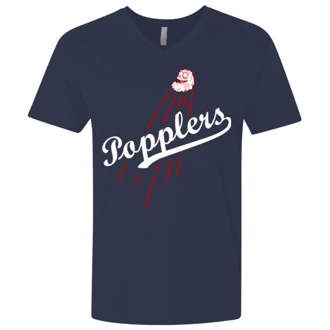 T-Shirts Midnight Navy / X-Small Popplers Men's Premium V-Neck