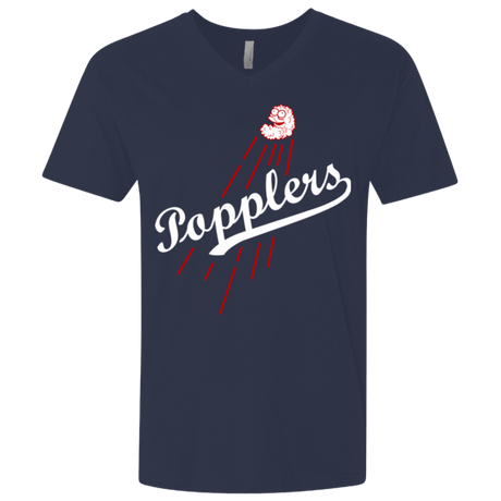T-Shirts Midnight Navy / X-Small Popplers Men's Premium V-Neck