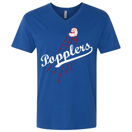 T-Shirts Royal / X-Small Popplers Men's Premium V-Neck