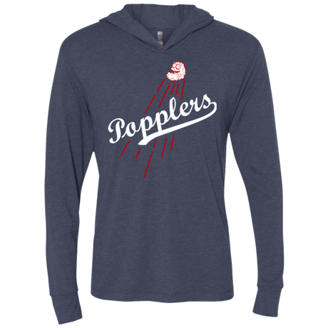 T-Shirts Vintage Navy / X-Small Popplers Triblend Long Sleeve Hoodie Tee
