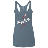 T-Shirts Indigo / X-Small Popplers Women's Triblend Racerback Tank
