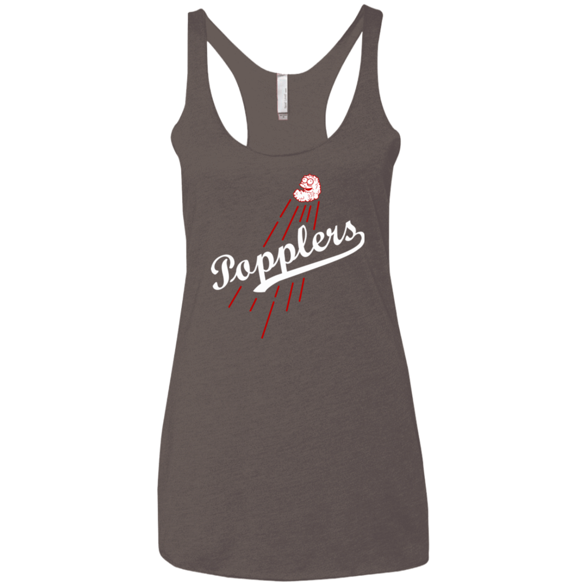 T-Shirts Macchiato / X-Small Popplers Women's Triblend Racerback Tank