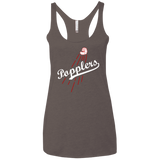 T-Shirts Macchiato / X-Small Popplers Women's Triblend Racerback Tank
