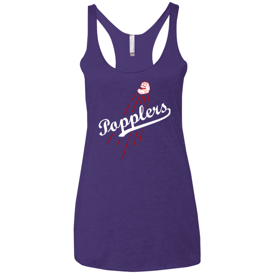 T-Shirts Purple / X-Small Popplers Women's Triblend Racerback Tank