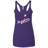 T-Shirts Purple / X-Small Popplers Women's Triblend Racerback Tank