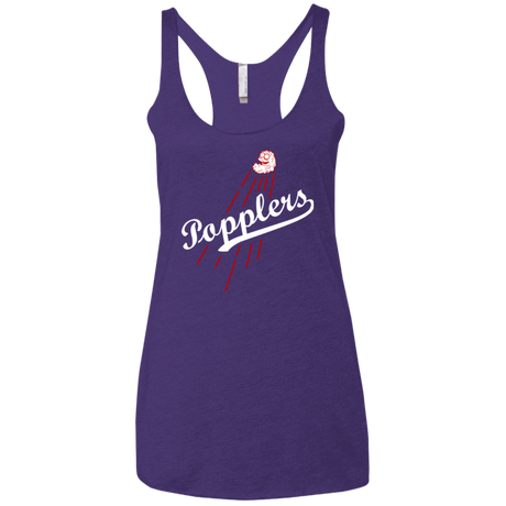 T-Shirts Purple / X-Small Popplers Women's Triblend Racerback Tank