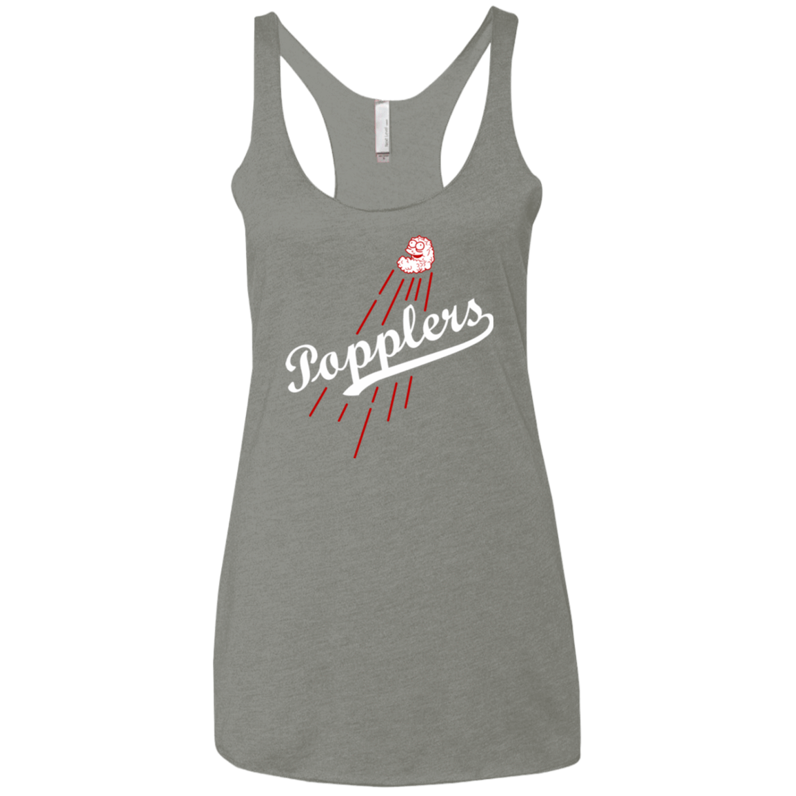 T-Shirts Venetian Grey / X-Small Popplers Women's Triblend Racerback Tank