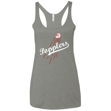 T-Shirts Venetian Grey / X-Small Popplers Women's Triblend Racerback Tank