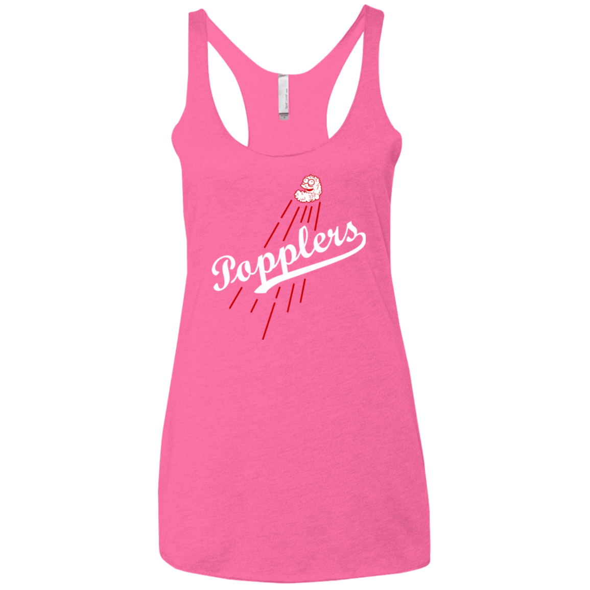T-Shirts Vintage Pink / X-Small Popplers Women's Triblend Racerback Tank