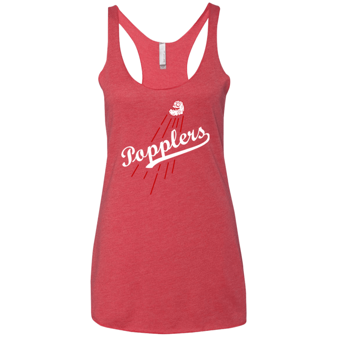 T-Shirts Vintage Red / X-Small Popplers Women's Triblend Racerback Tank
