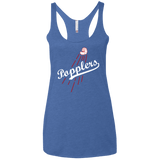 T-Shirts Vintage Royal / X-Small Popplers Women's Triblend Racerback Tank
