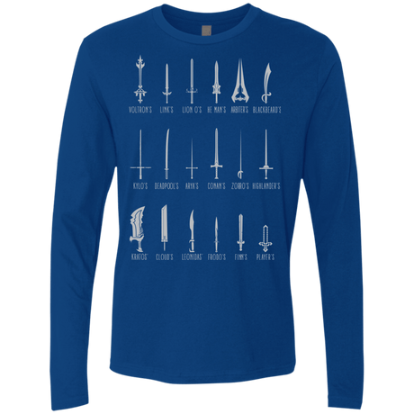 T-Shirts Royal / Small POPULAR SWORDS Men's Premium Long Sleeve