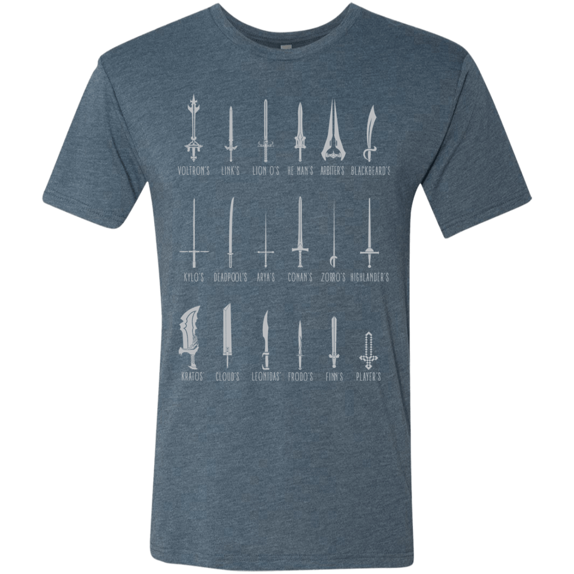 T-Shirts Indigo / Small POPULAR SWORDS Men's Triblend T-Shirt