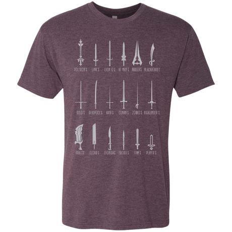 T-Shirts Vintage Purple / Small POPULAR SWORDS Men's Triblend T-Shirt