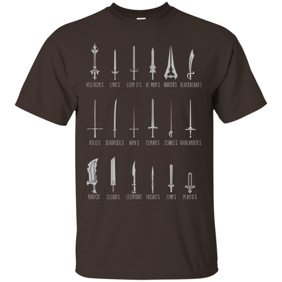 T-Shirts Dark Chocolate / Small POPULAR SWORDS T-Shirt