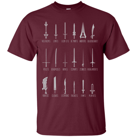 T-Shirts Maroon / Small POPULAR SWORDS T-Shirt