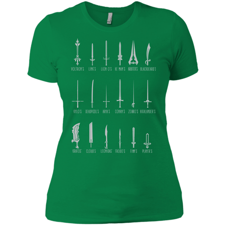 T-Shirts Kelly Green / X-Small POPULAR SWORDS Women's Premium T-Shirt