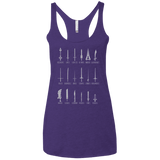 T-Shirts Purple / X-Small POPULAR SWORDS Women's Triblend Racerback Tank