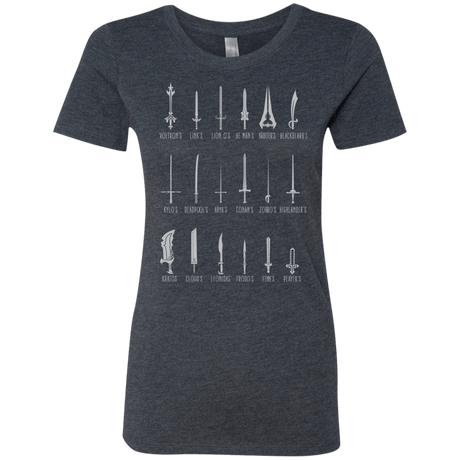 T-Shirts Vintage Navy / Small POPULAR SWORDS Women's Triblend T-Shirt