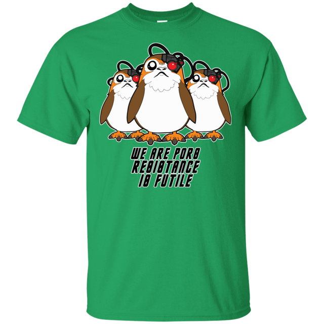 T-Shirts Irish Green / S Porg Borg T-Shirt