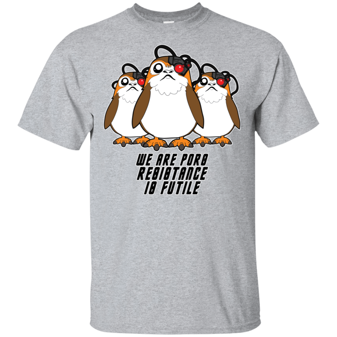 T-Shirts Sport Grey / S Porg Borg T-Shirt