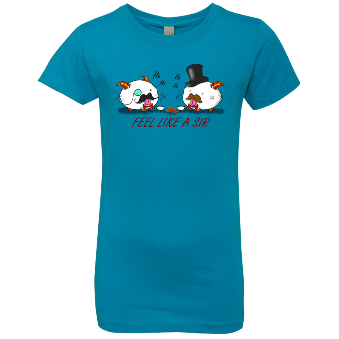 T-Shirts Turquoise / YXS Poros like a sir Girls Premium T-Shirt