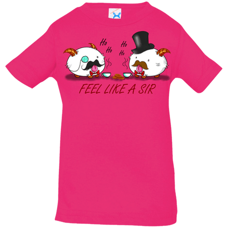 T-Shirts Hot Pink / 6 Months Poros like a sir Infant Premium T-Shirt