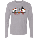 T-Shirts Heather Grey / Small Poros like a sir Men's Premium Long Sleeve