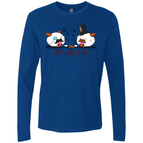 T-Shirts Royal / Small Poros like a sir Men's Premium Long Sleeve