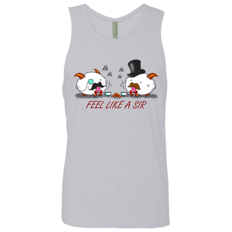 T-Shirts Heather Grey / Small Poros like a sir Men's Premium Tank Top