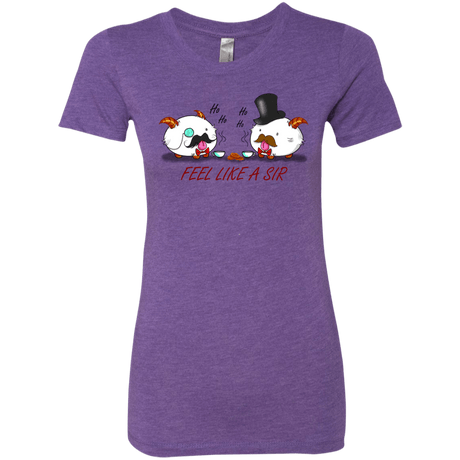 T-Shirts Purple Rush / Small Poros like a sir Women's Triblend T-Shirt